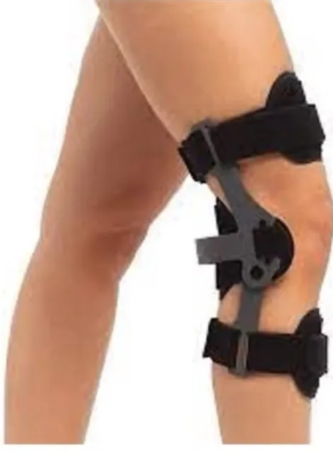 Slide 19 — hyperextension-limiting knee brace