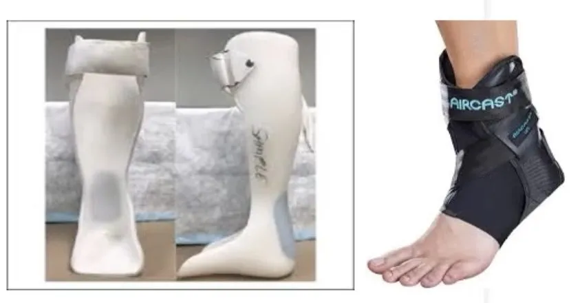 Slide 39 — custom-moulded AFO and ankle lacer