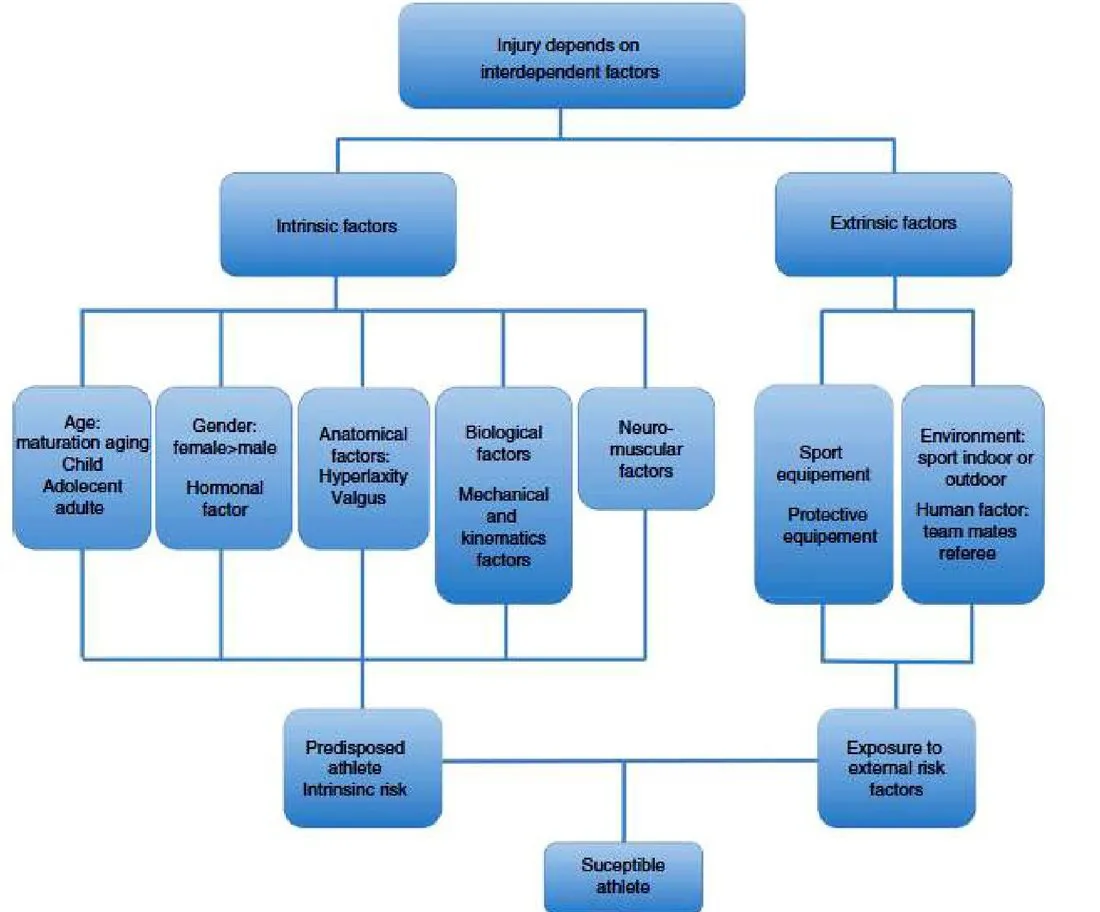 Slide 23 — intrinsic and extrinsic factors leading to the susceptible athlete