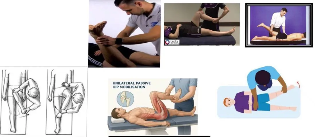 Slide 11 — hip examination, passive movements