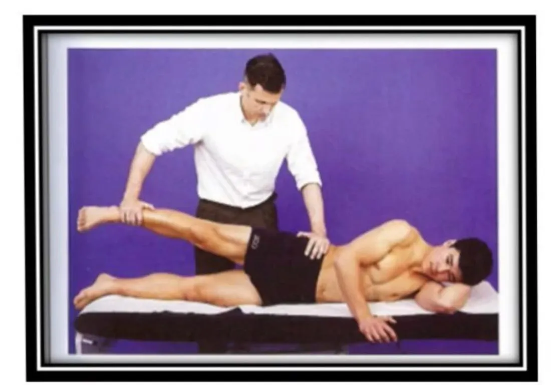 Slide 14 — resisted hip abduction in side-lying