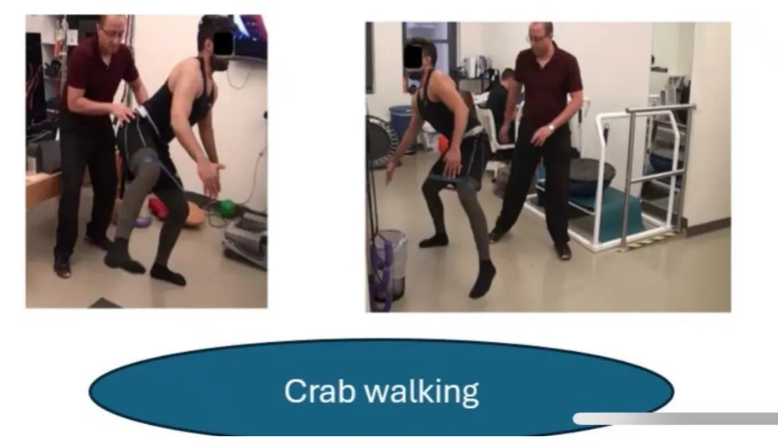 Slide 74 — level 4: crab walking